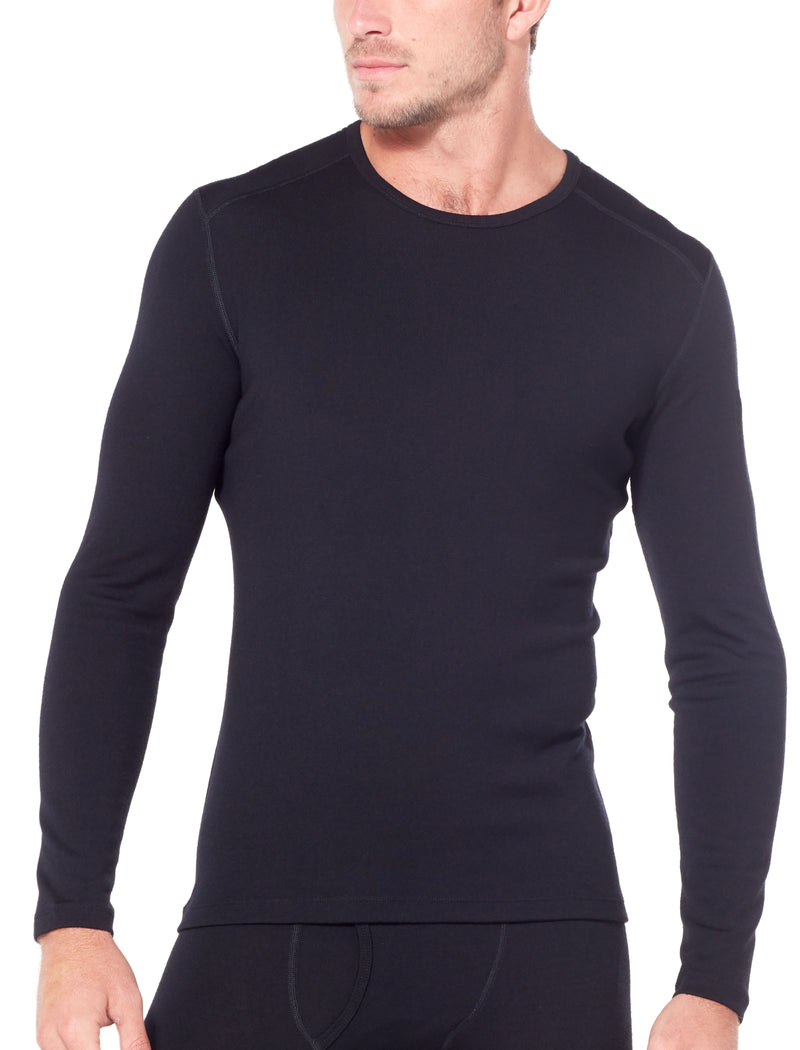 Icebreaker Merino 260 Tech Long Sleeve Crew - Black- Great Outdoors Ireland