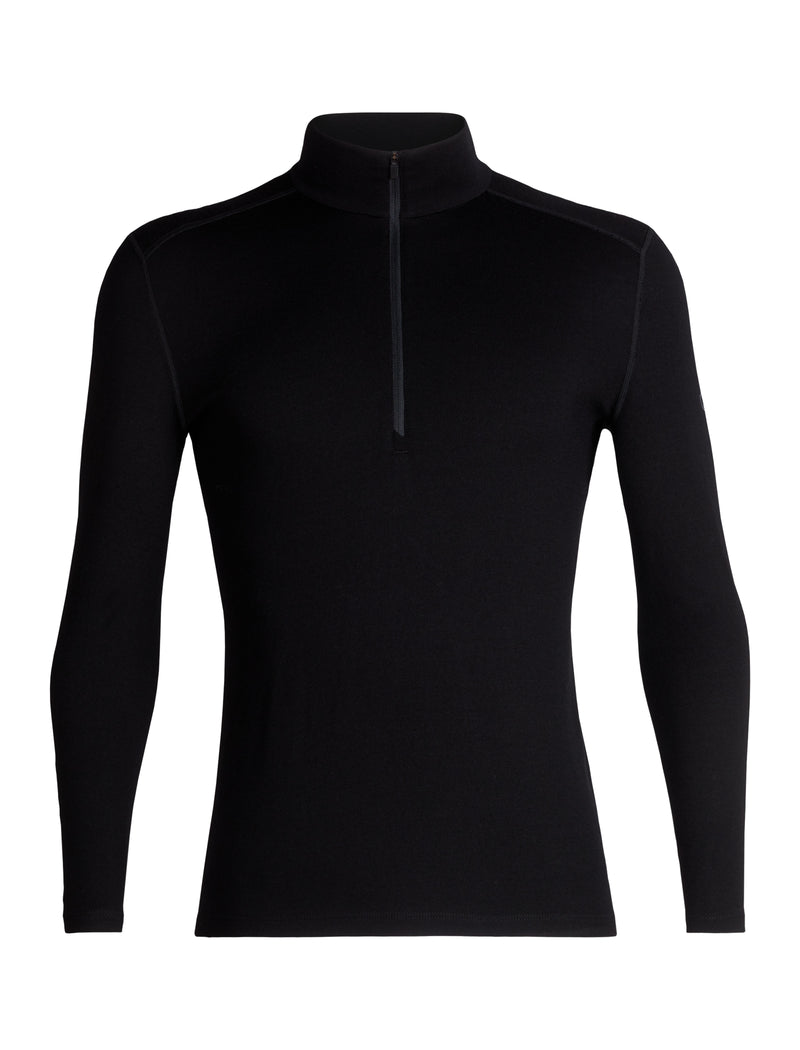 Icebreaker Merino 260 Tech Long Sleeve Half Zip - Black- Great Outdoors Ireland