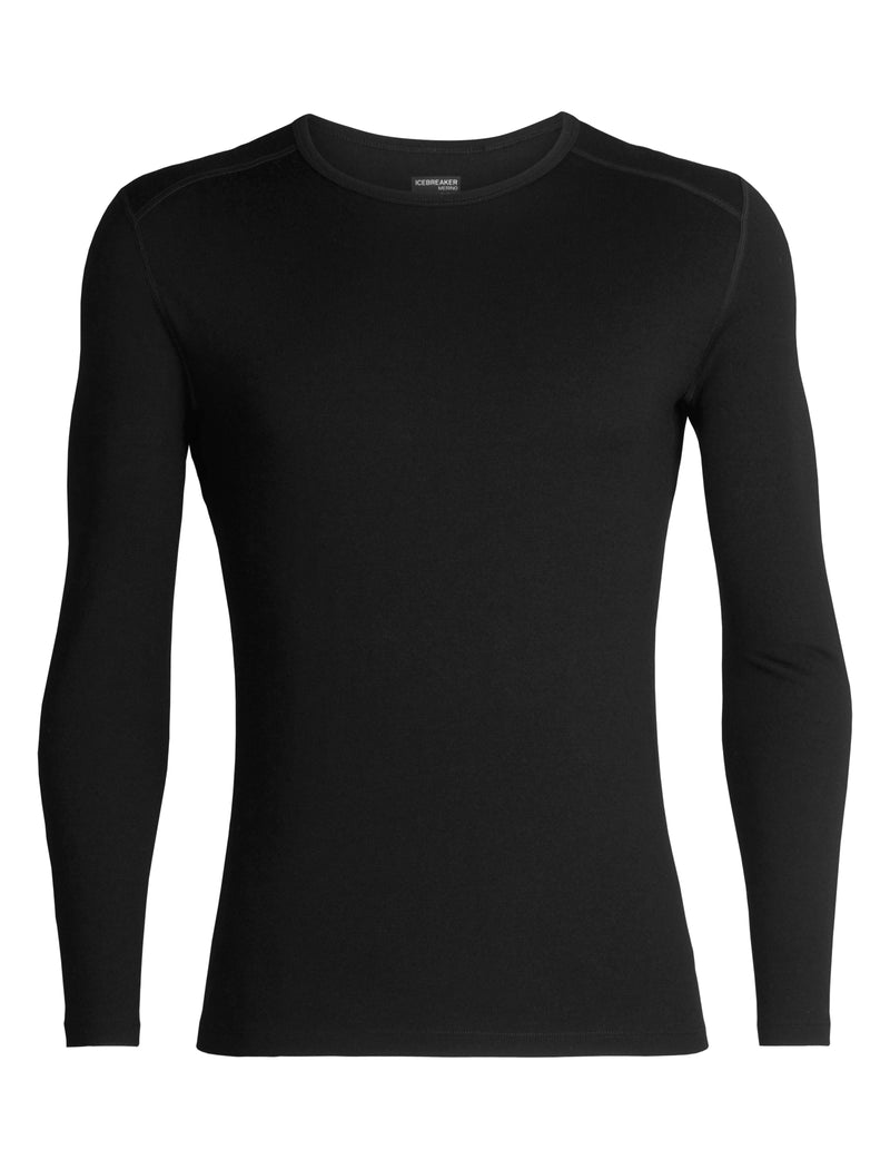 Icebreaker Merino 260 Tech Long Sleeve Crew - Black- Great Outdoors Ireland