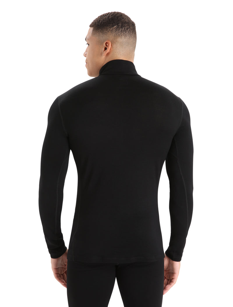 Icebreaker Merino 260 Tech Long Sleeve Half Zip - Black- Great Outdoors Ireland