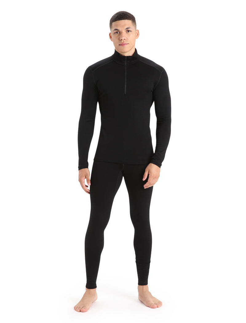 Icebreaker Merino 260 Tech Long Sleeve Half Zip - Black- Great Outdoors Ireland