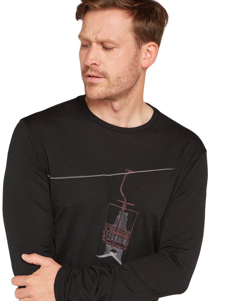 Merino 150 Tech Lite Long Sleeve T-Shirt - Bear Black