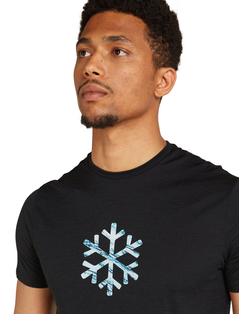 Icebreaker Merino 150 Tech Lite Short Sleeve T-Shirt - Pow Black- Great Outdoors Ireland