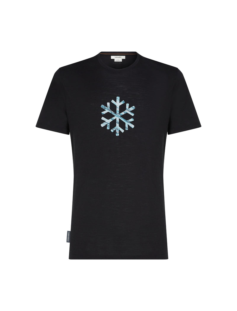 Icebreaker Merino 150 Tech Lite Short Sleeve T-Shirt - Pow Black- Great Outdoors Ireland