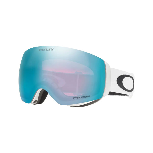 Oakley Flight Deck™ M Snow Goggles - Matt White - Prizm Sapphire- Great Outdoors Ireland