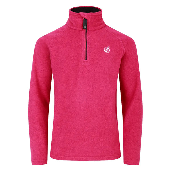 Dare2B Kid's Freehand Half Zip Fleece - Berry Pink  Great Outdoors Ireland