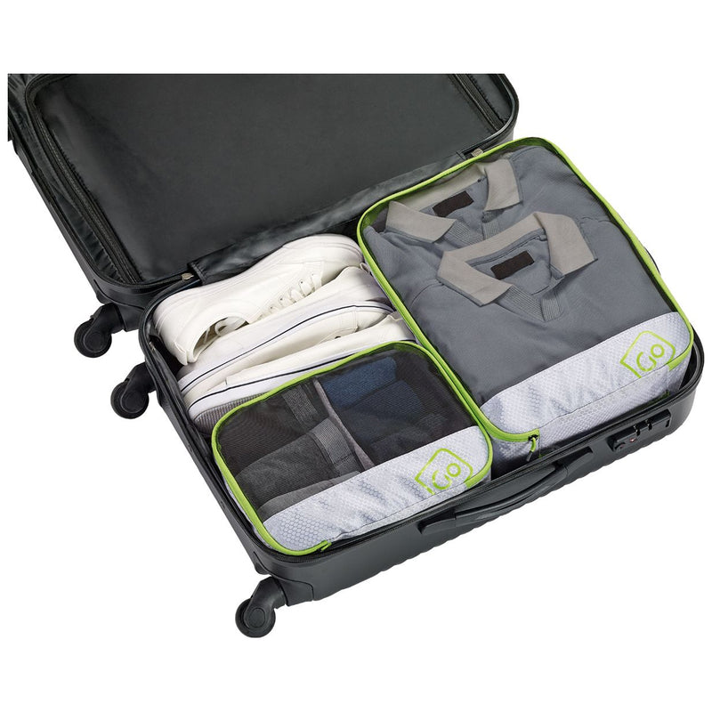 Go Travel Deeper Packing Cubes - Green- Great Outdoors Ireland