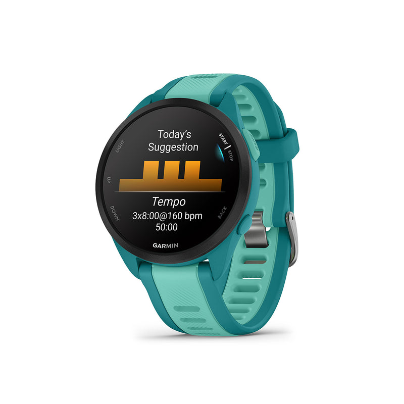 Garmin Forerunner 165 Music - Turquoise/Aqua- Great Outdoors Ireland