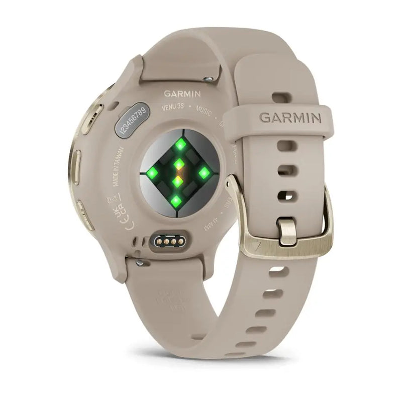 Garmin Venu® 3S - Soft Gold/Grey- Great Outdoors Ireland