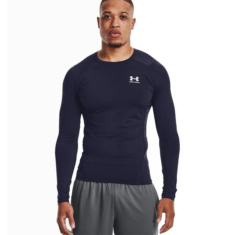 Under Armour HeatGear® Long Sleeve - Black- Great Outdoors Ireland