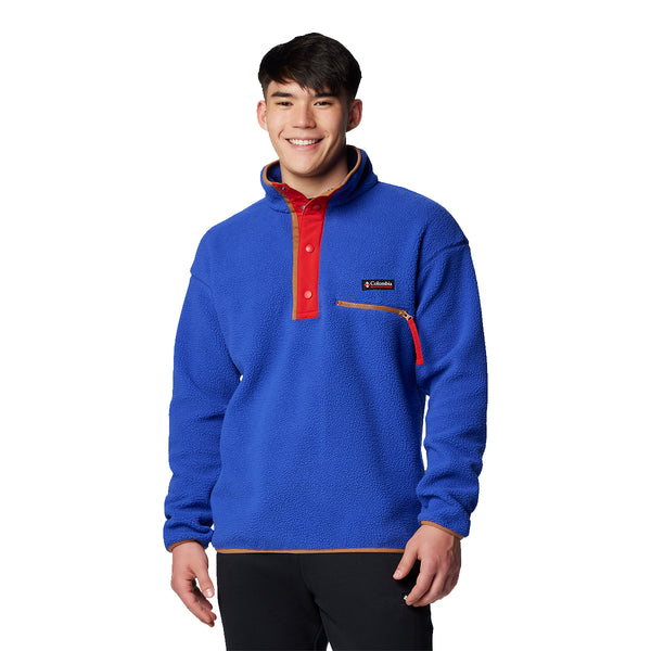 Columbia Men's Helvetia™ II Half Snap Fleece - Blue Great Outdoors Ireland