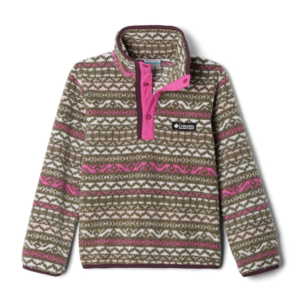 Columbia Kid's Helvetia™ II Printed Half Snap Fleece - Pink Great Outdoors Ireland