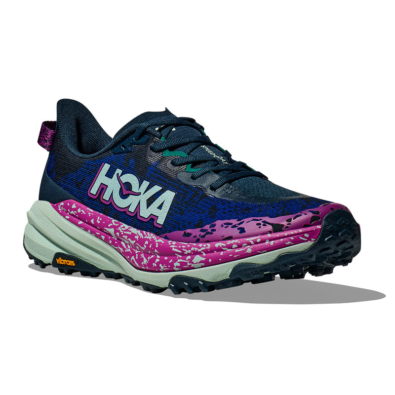 Experience unmatched comfort and performance on any trail with the Men's Hoka Speedgoat 6 Wide. Perfect for runners seeking superior grip and support on every adventure.