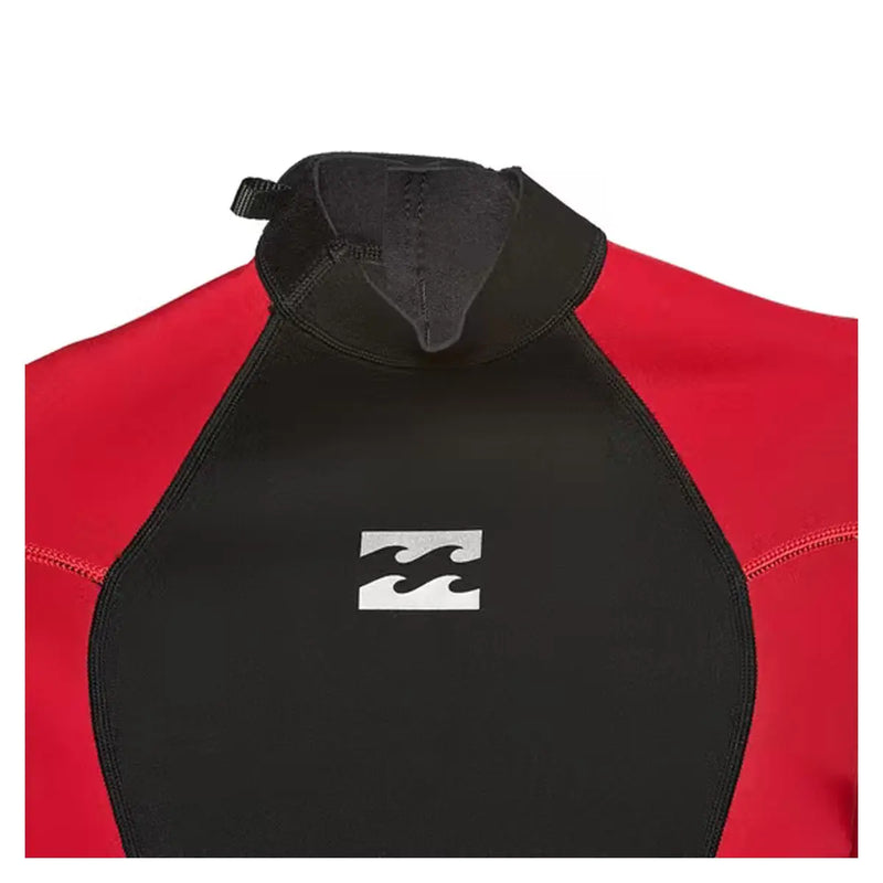 Intruder 3:2mm Back Zip Wetsuit - Red