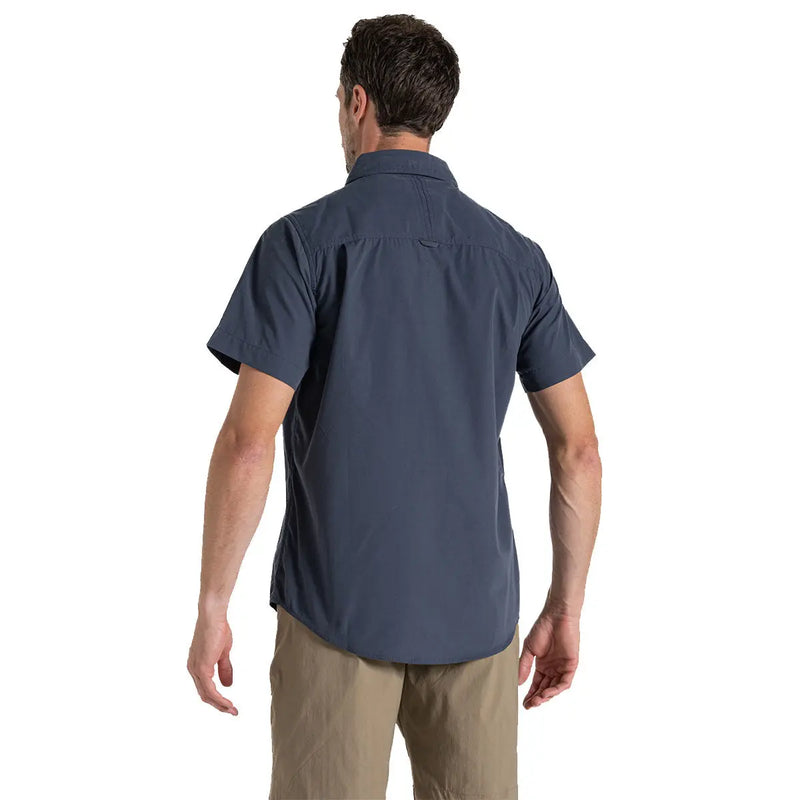 Craghoppers Kiwi Short Sleeve Shirt - Ombre Blue- Great Outdoors Ireland