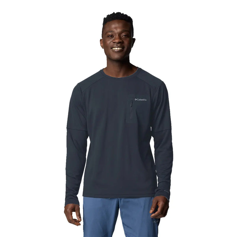 Columbia Knit Long Sleeve Crew - Dark Mountain- Great Outdoors Ireland