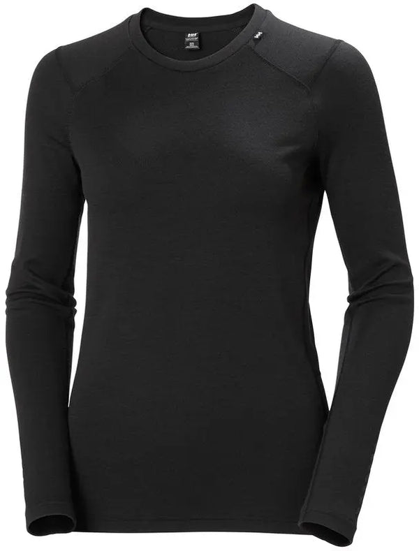 LIFA® Merino Crew Base Layer - Black