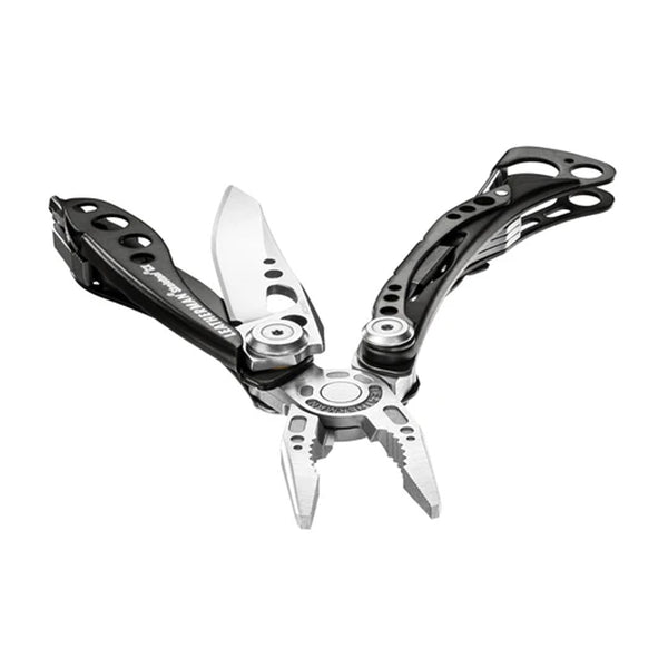 The Leatherman CX Skeletool in stainless steel offers 7 essential tools in a sleek, lightweight design. Ideal for those who need versatility without the bulk.