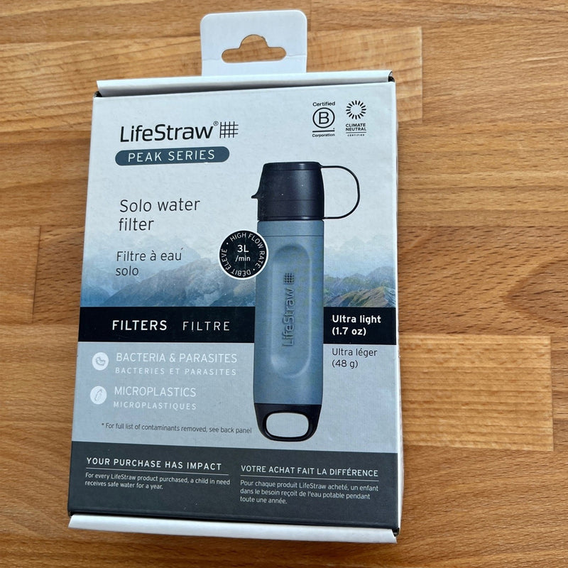 Lifestraw Peak Series Solo Straw - Mountain Blue- Great Outdoors Ireland