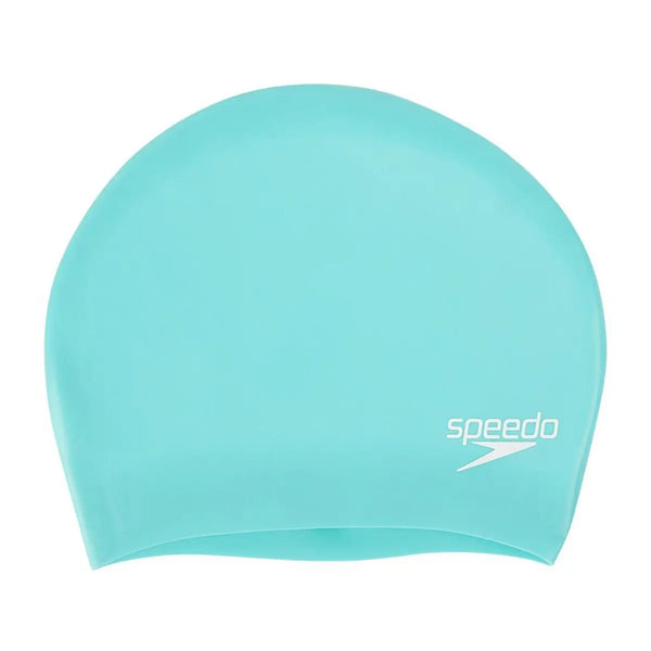 Long Hair Silicone Swim Cap - Green