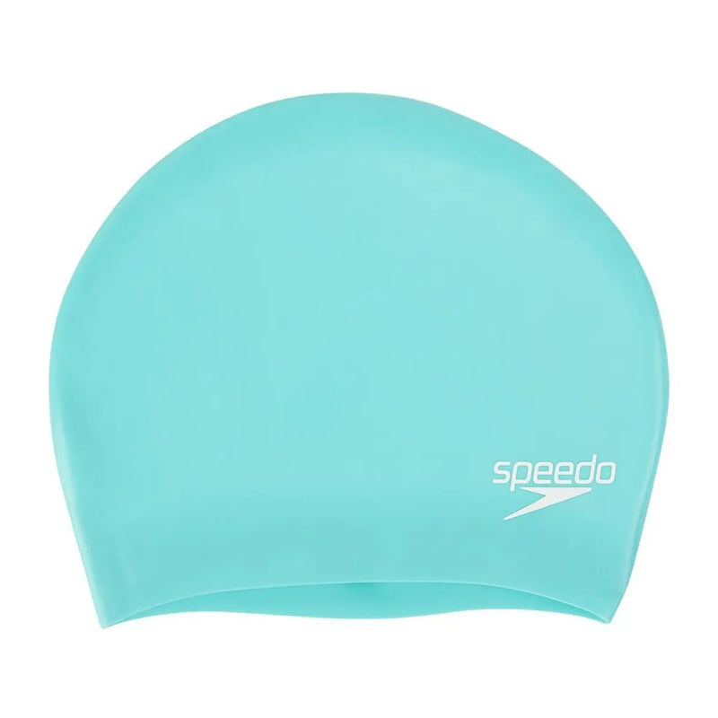 Long Hair Silicone Swim Cap - Green