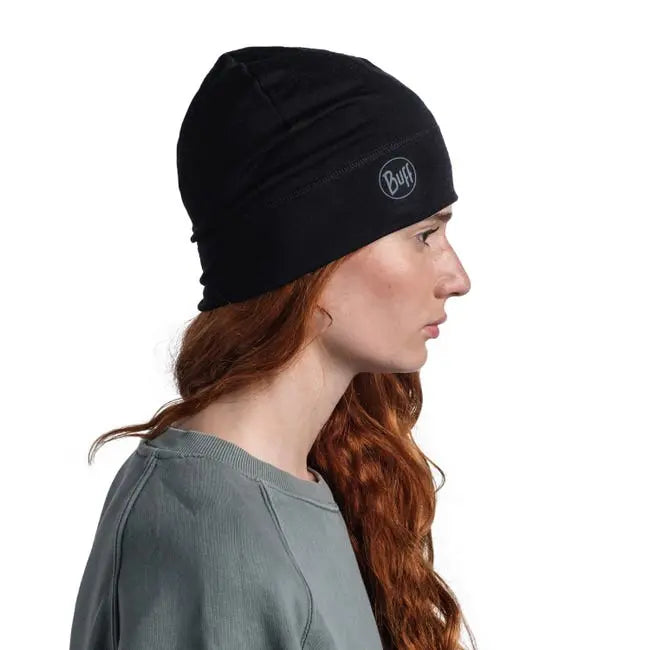 Buff Merino Lightweight Beanie - Black- Great Outdoors Ireland