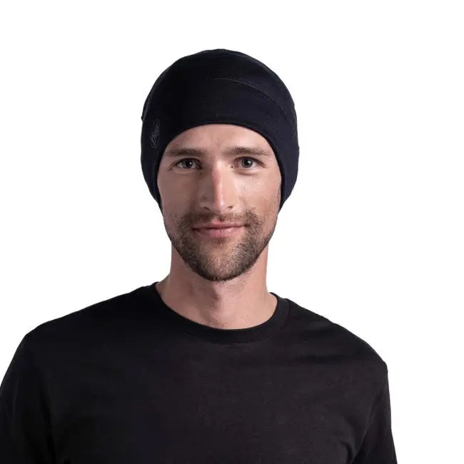 Buff Merino Lightweight Beanie - Black- Great Outdoors Ireland