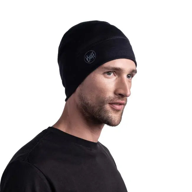 Buff Merino Lightweight Beanie - Black- Great Outdoors Ireland