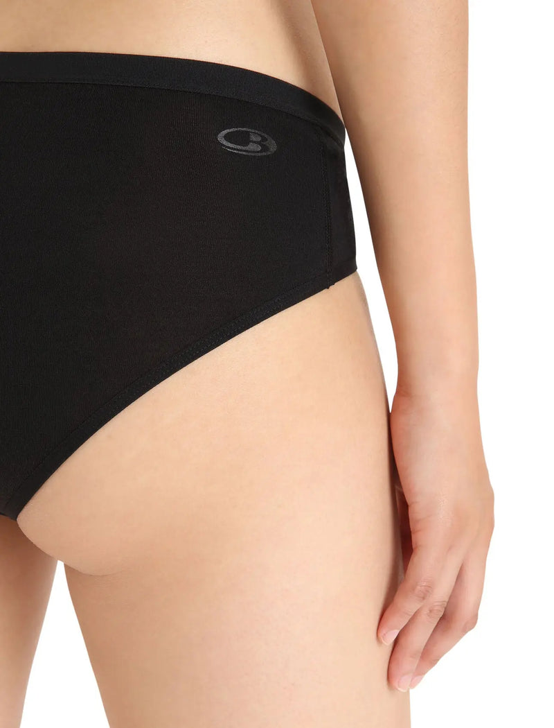 Icebreaker Merino Siren Hipkini Briefs - Black- Great Outdoors Ireland