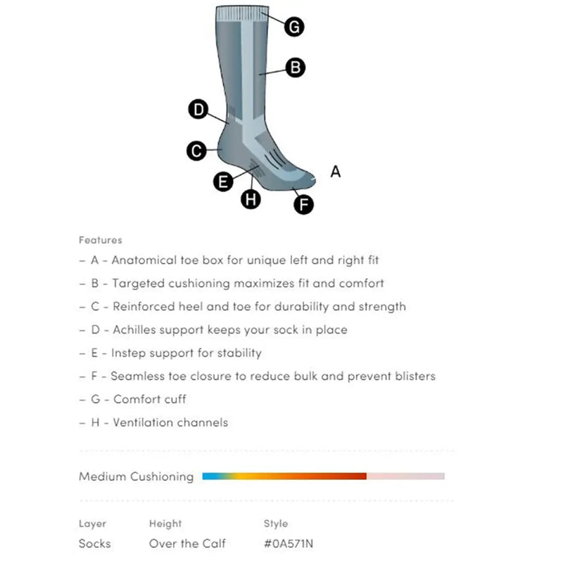 Icebreaker Merino Ski+ Medium Over the Calf Socks - Prizm Blue- Great Outdoors Ireland