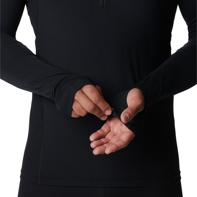 Midweight Half Zip Baselayer - Black