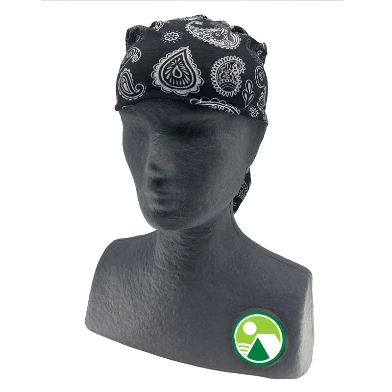 Multifunctional Bandana - Black Paisley Print