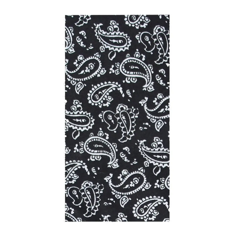 Multifunctional Bandana - Black Paisley Print