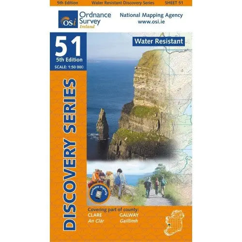 Ordnance Survey Ireland OSI Discovery Series Weatherproof Maps- Great Outdoors Ireland