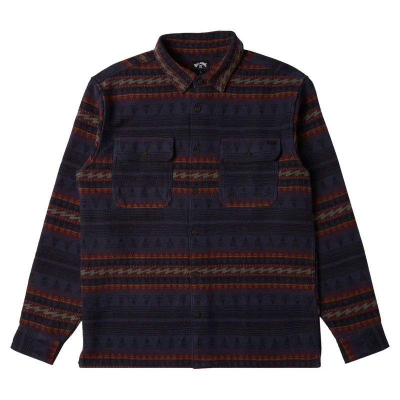 Billabong Offshore Jacquard Flannel Shirt - Navy- Great Outdoors Ireland