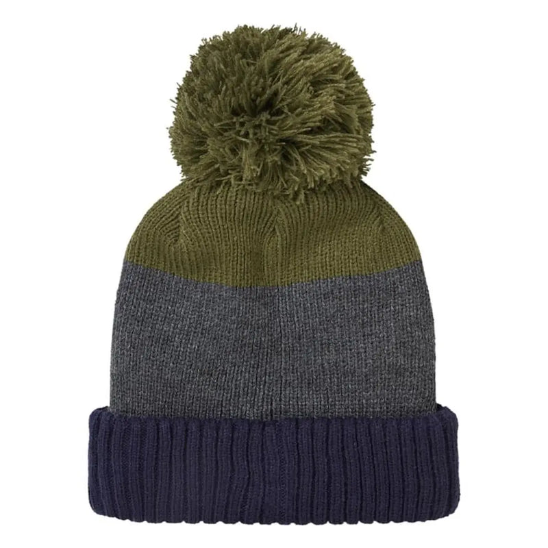 SealSkinz Flitcham Waterproof Bobble Hat - Navy/Olive- Great Outdoors Ireland