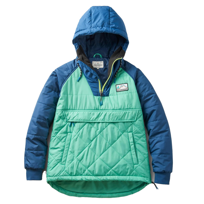 Ocean Recycled Insulated 1 2 Zip Jacket Green Spruce