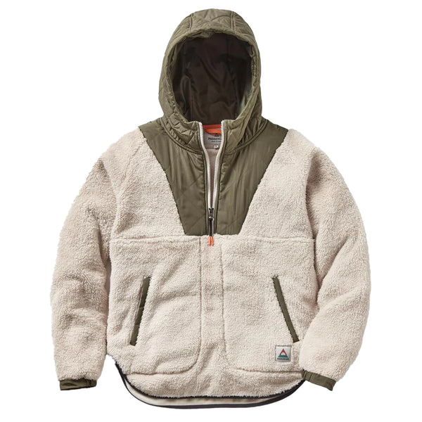 Stay warm and stylish with the Women's Beaumont Recycled Sherpa Hooded Fleece by Passenger—a perfect blend of comfort and sustainability for your outdoor adventures.