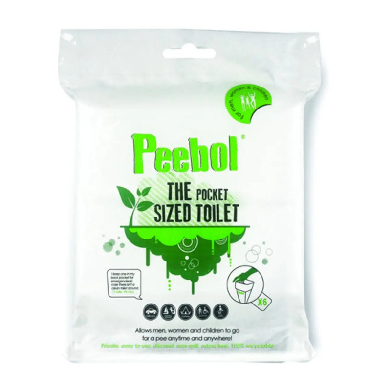 Peebol - Pocket sized toilet - 6 Pack