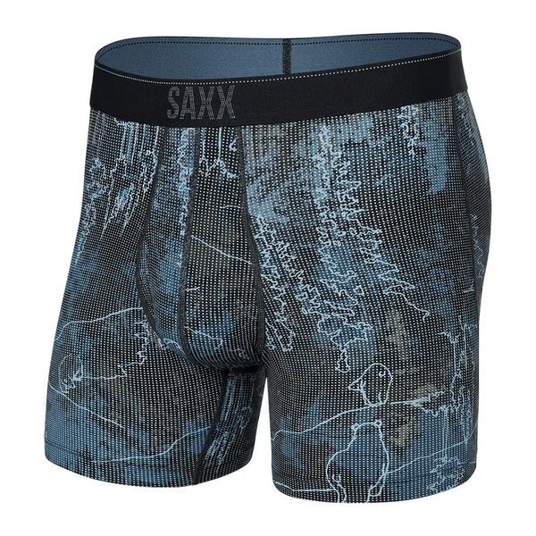 SAXX Quest Quick-Dry Boxer Brief - Smokey Mountain- Great Outdoors Ireland