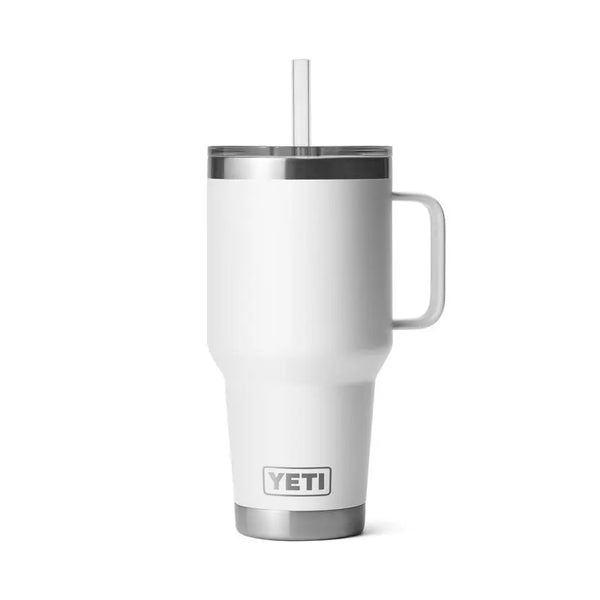 YETI Rambler® 35 oz (994 ml) Straw Mug - White- Great Outdoors Ireland