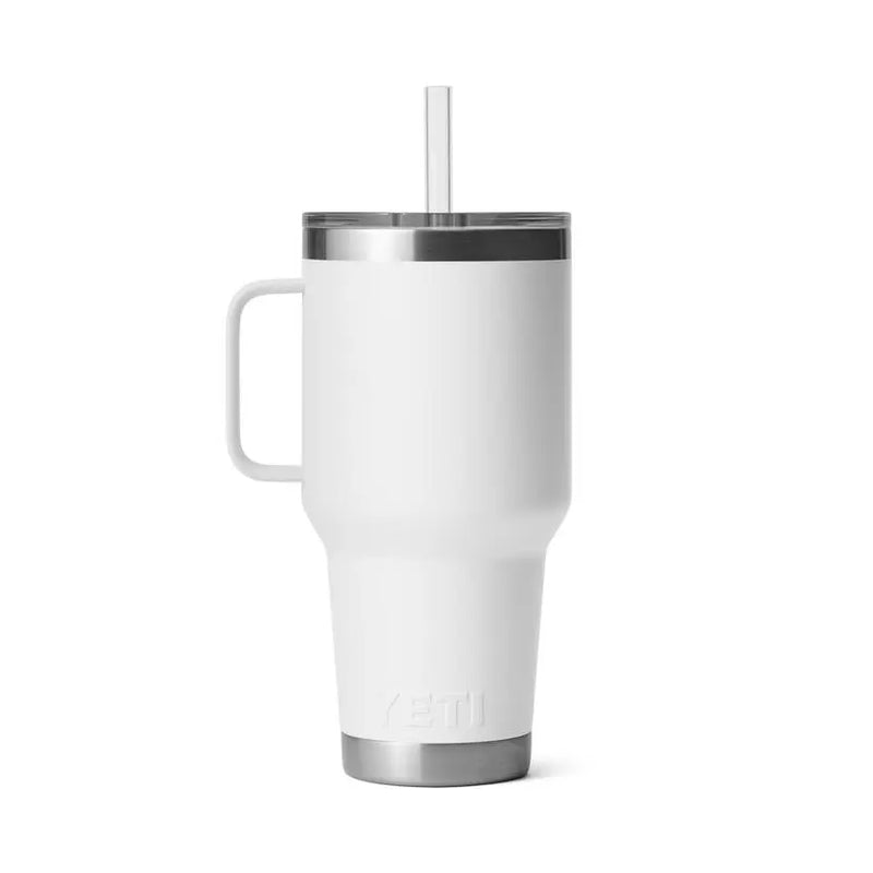 YETI Rambler® 35 oz (994 ml) Straw Mug - White- Great Outdoors Ireland