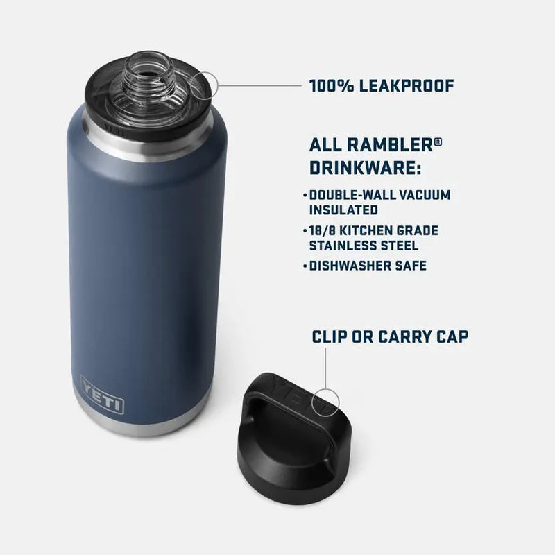 YETI Rambler® 46 oz (1.4 L) Bottle - Navy- Great Outdoors Ireland