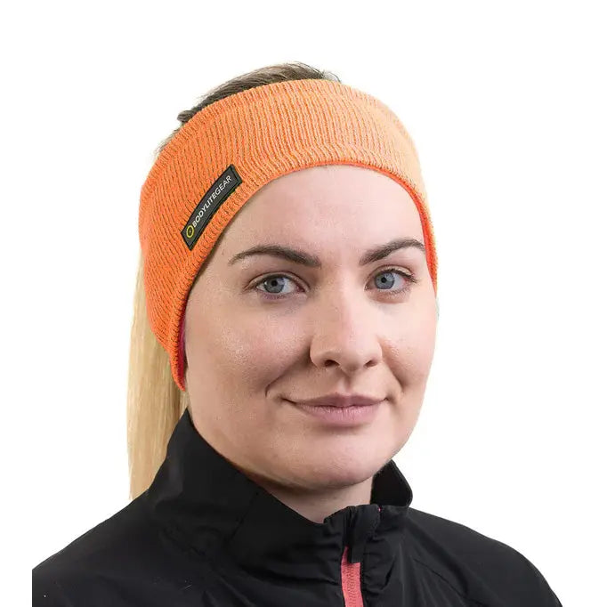 Jack Wolfskin Reflective Headband - Neon Orange- Great Outdoors Ireland