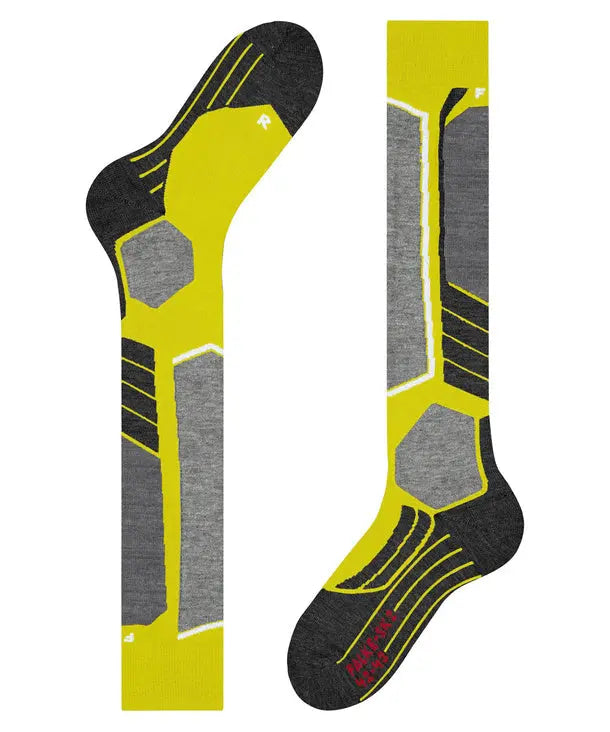 Falke SK2 Intermediate Ski Socks - Limelight- Great Outdoors Ireland