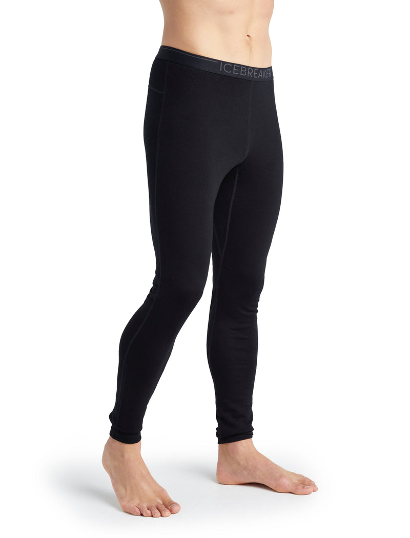 Icebreaker Merino 260 Tech Thermal Leggings - Black- Great Outdoors Ireland