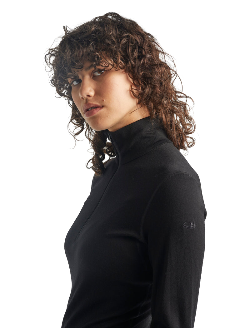 Merino 260 Tech Long Sleeve Half Zip - Black