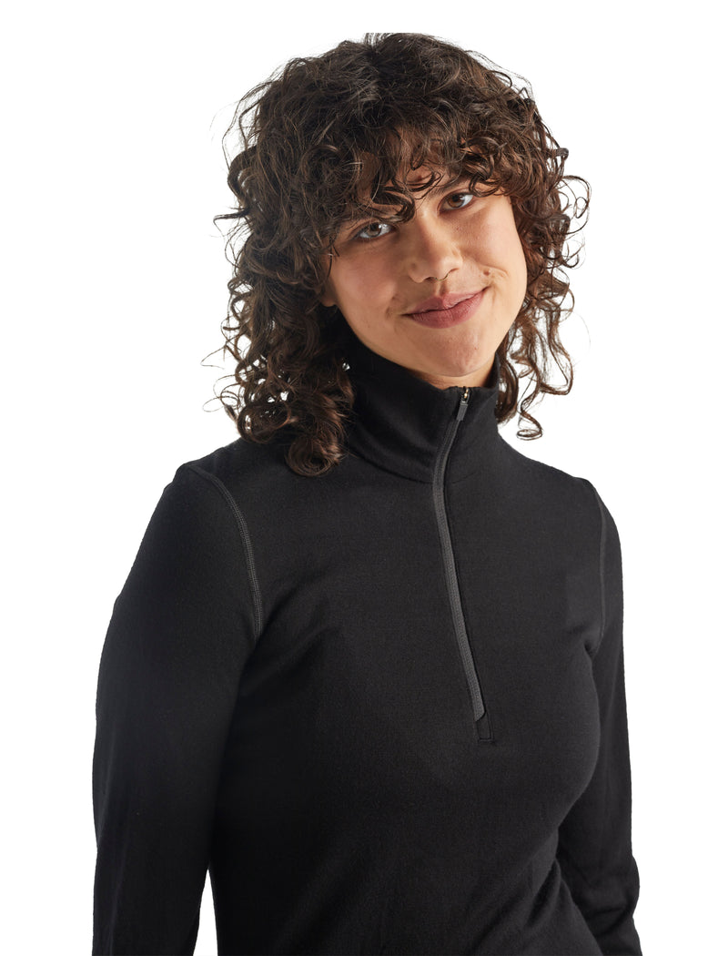 Merino 260 Tech Long Sleeve Half Zip - Black