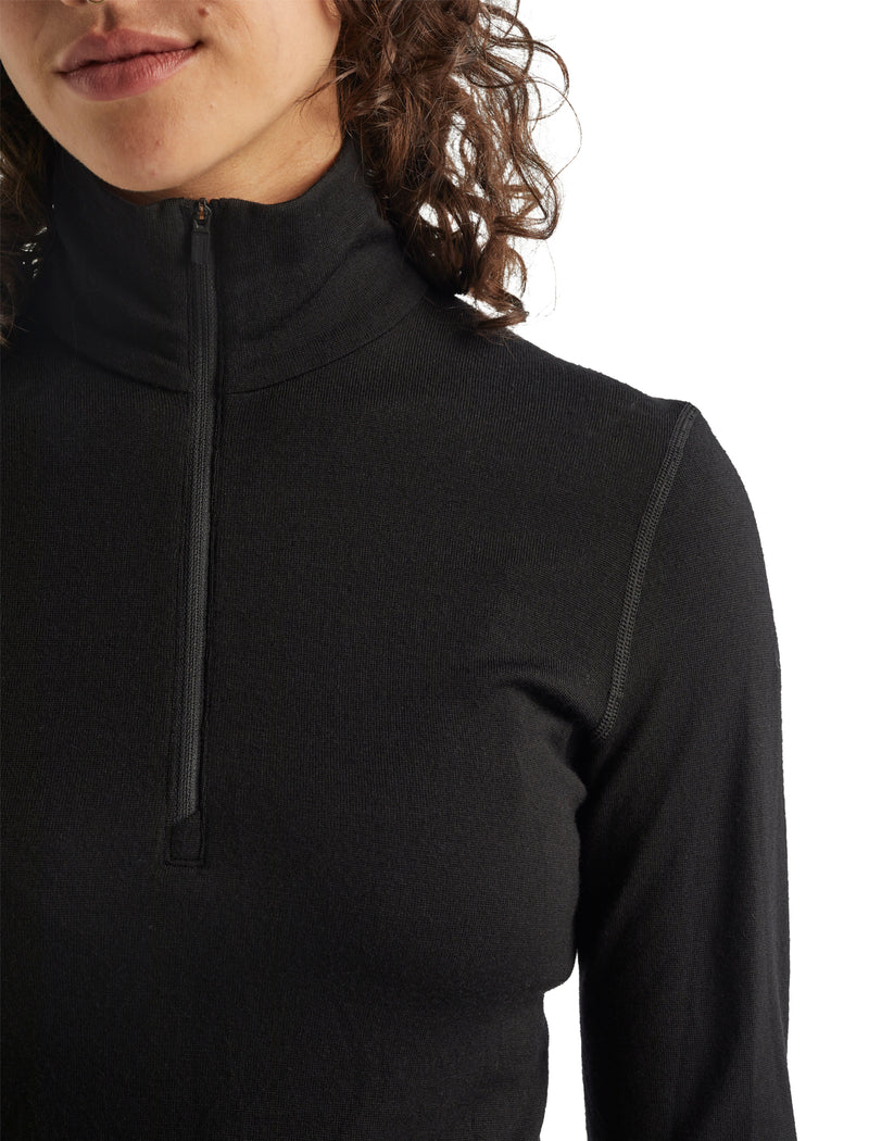 Merino 260 Tech Long Sleeve Half Zip - Black