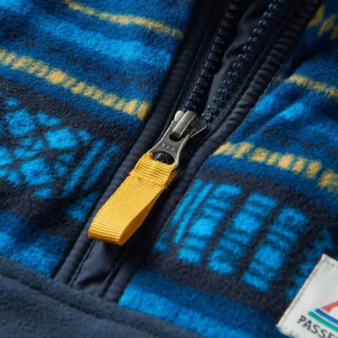 Passenger Set Off Polar 1/4 Zip Fleece - Patchwork Stripe- Great Outdoors Ireland